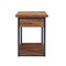 Alaterre Furniture Claremont Rustic Wood End Table with Drawer and Low Shelf ANCM0174 - alternate 8